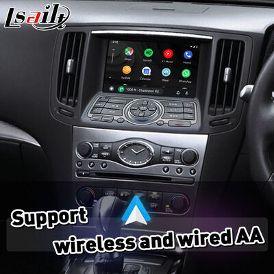 Lsailt Wireless Android Auto Carplay Interface برای 2007-2014 نیسان اسکایلاین 370GT 350GT V36