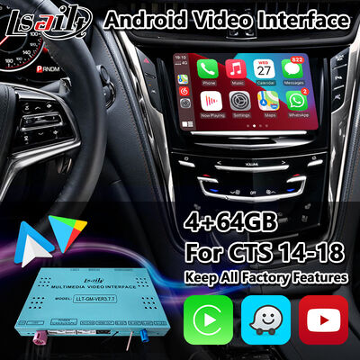 رابط چندرسانه‌ای Lsailt Android Carplay برای سیستم CUE کادیلاک CTS مدل 2013-2019