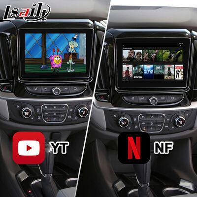 رابط مولتی مدیا اندروید کارپلی شورلت تراورس با ناوبری GPS