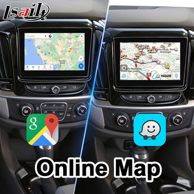 رابط مولتی مدیا اندروید کارپلی شورلت تراورس با ناوبری GPS