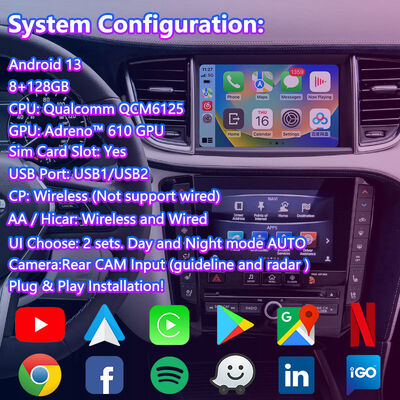 رابط چندرسانه‌ای Lsailt Android Carplay برای اینفینیتی QX50 مدل 2018-2022