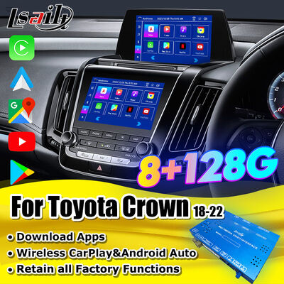 یکپارچه سازی OEM Anddroid CarPlay Interface Box برای Crown S220 2018-2022 با اندروید اتو، یوتیوب، نت فلکس، گوگل پلی