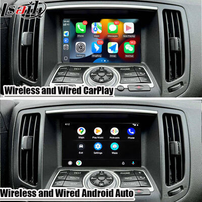 Lsailt 7 اینچ اندروید بی سیم Auto CarPlay Screen برای اینفینیتی G37 G25 G35 Skyline 370GT (V36) Q40 2007-2014 HD Touch Display