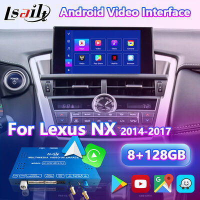 رابط ویدیویی چند رسانه ای اندرویدی Lsailt برای لکسوس NX300h NX200t NX F-Sport کنترل صفحه لمسی 2014-2017