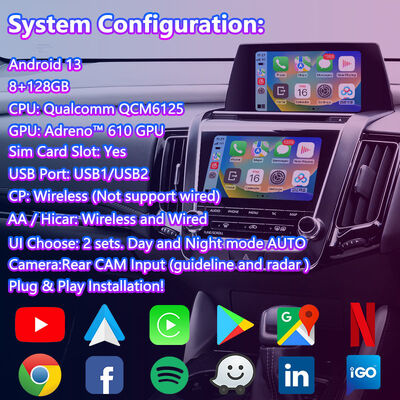 رابط الوسائط المتعددة Lsailt Android للفيديو لسيارة تويوتا كراون S220 2018-2022 مع كاربلاي