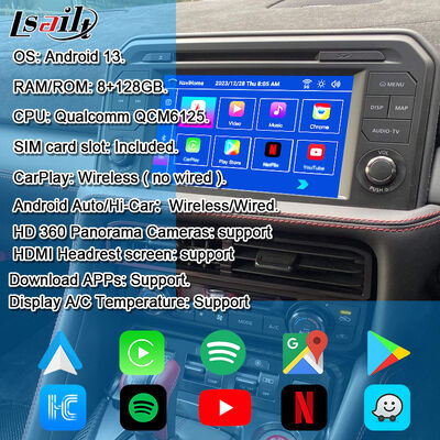 NISSAN Multimedia Interface OEM ارتقاء اندروید برای GT-R 2017+ CarPlay بی سیم یکپارچه، یوتیوب، نت فلکس، اندروید اتو