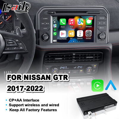 Lsailt Nissan GT-R R35 2017-2022 رابط کارپلی ماژول ادغام OEM فابریک صفحه نمایش بی سیم ارتقاء خودکار اندروید
