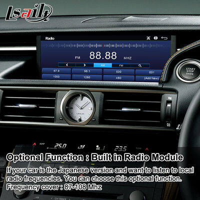 صفحه نمایش رابط چند رسانه ای اندروید Carplay برای 2014-2018 لکسوس RC350 RC300h RC200t RC300 RCF