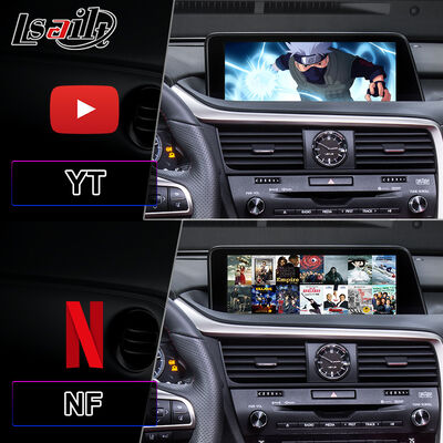 صفحه نمایش رابط چند رسانه ای اندرویدی Lsailt Carplay برای 2016-2019 Lexus RX Knob RX350 RX450h RX200t RX300