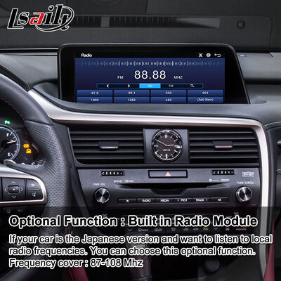 صفحه نمایش رابط چند رسانه ای اندرویدی Lsailt Carplay برای 2016-2019 Lexus RX Knob RX350 RX450h RX200t RX300