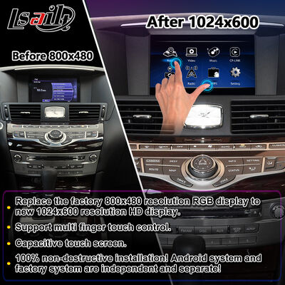 صفحه نمایش چند رسانه ای کارپلی اندروید Lsailt برای Infiniti M25 M30d M30d M37 M56 M35h Y51 Q70 2010-2023
