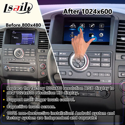 صفحه نمایش چند رسانه ای اندروید کارپلی برای نیسان ناوارا D40 2010-2015