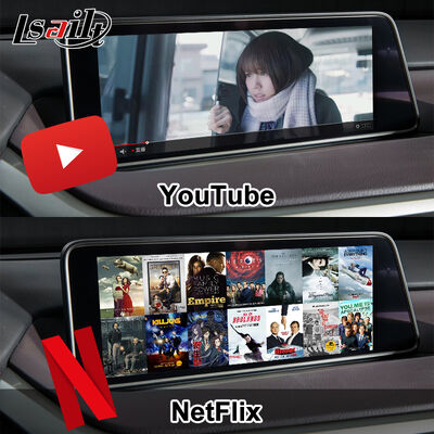 رابط ویدئویی سیستم چندرسانه‌ای CarPlay/Android برای لکسوس RX450H RX350 صفحه نمایش 12.3 اینچ 2016-2021 با یوتیوب، نتفلیکس، اندروید اتو یکپارچه