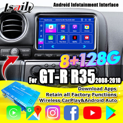 رابط شش هسته ای اندروید خودکار ناوبری GPS برای Cadillac XTS پشتیبانی Waze Yandex Youtube، پانورامای 360 توسط Lsailt