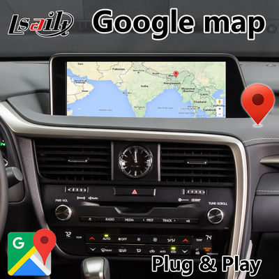 PX6 4 گیگابایت رابط کارپلی اندروید برای Lexus RX350 / RX450H ماوس کنترل HDMI Android Auto