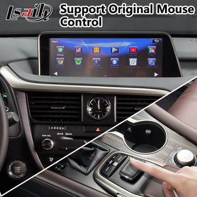 PX6 4 گیگابایت رابط کارپلی اندروید برای Lexus RX350 / RX450H ماوس کنترل HDMI Android Auto
