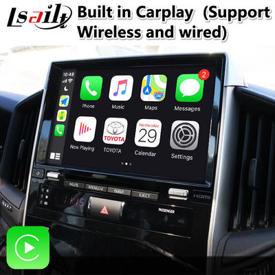 4+64 گیگابایت رابط ویدیویی Android Carplay برای Toyota Land Cruiser LC200 LC-GT GXR 2018-2021 Touch 3