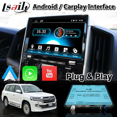4+64 گیگابایت رابط ویدیویی Android Carplay برای Toyota Land Cruiser LC200 LC-GT GXR 2018-2021 Touch 3