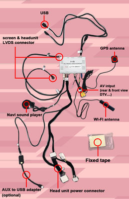 نیسان گشت Y62 آرمادا پایه کوالکام ناوبری ماشین جعبه کارپلی دستگاه ناوبری GPS