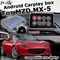 Mazda MX-5 MX5 FIAT 124 Android Auto Carplay Box با رابط تصویری کنترل دستگیره اصلی مزدا