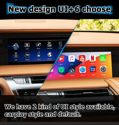 لکسوس LC500 LC500h GPS Navigation Box رابط ویدئویی کارپلی بی سیم و اندروید اتو یوتیوب گوگل پلی