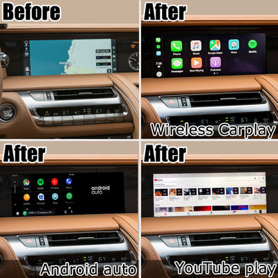 لکسوس LC500 LC500h GPS Navigation Box رابط ویدئویی کارپلی بی سیم و اندروید اتو یوتیوب گوگل پلی