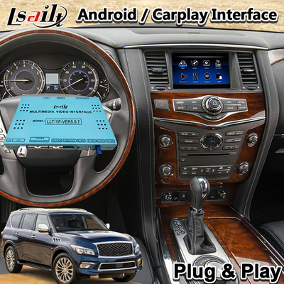 رابط چند رسانه ای Lsailt Android Carplay برای Infiniti QX80 QX56 QX60 QX70