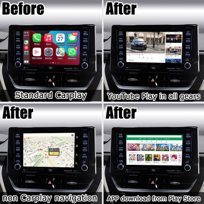 64 گیگابایت رابط اندروید Carplay RK3288 AI Box برای تویوتا کرولا راو4 کمری