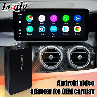 رابط ویدیوی چند رسانه ای اندروید 10 4 گیگابایت رم AI Box Sgs برای مرسدس بنز با کارپلی