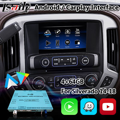 4 + 64 گیگابایت رابط چند رسانه ای Android Carplay برای شورولت سیلورادو کامارو با اندروید اتو