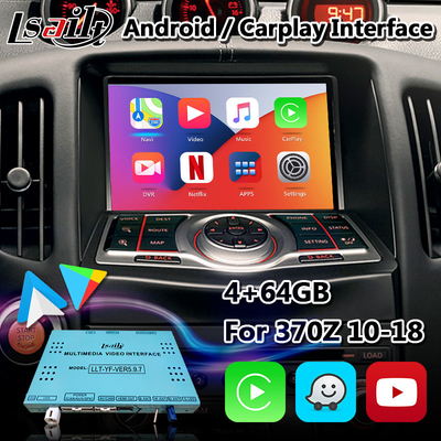 رابط کارپلی اندروید Lsailt برای نیسان 370Z با بی‌سیم Android Auto Youtube Waze