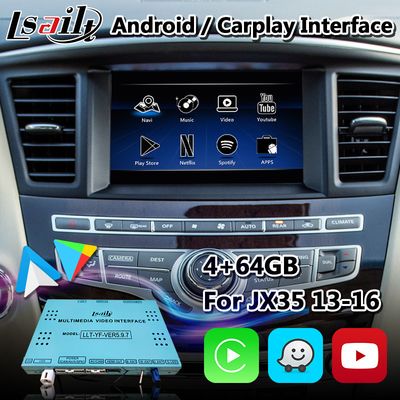 رابط ویدیوی چند رسانه ای اندروید برای Infiniti QX60 با بی سیم Android Auto Carplay
