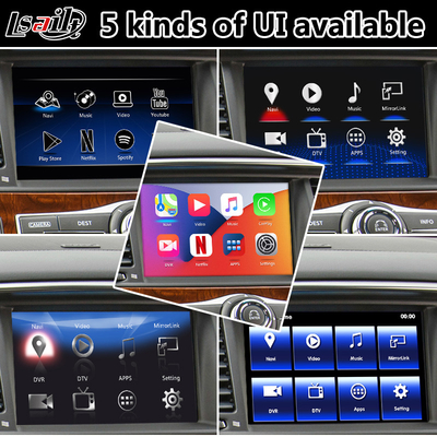 رابط ناوبری چند رسانه ای اندروید برای Infiniti QX80 با بی سیم Android Auto Carplay