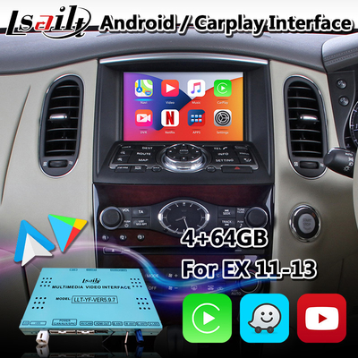 رابط کارپلی اندروید Lsailt برای Infiniti EX37 با ناوبری GPS NetFlix Yandex