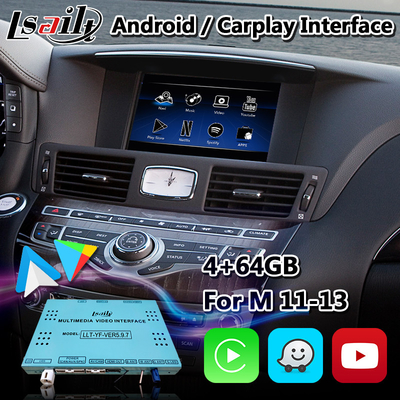 رابط چند رسانه ای اندروید Lsailt Carplay برای Infiniti M37S M37 M35 M45 با NetFlix Yandex