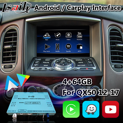 Lsailt Infiniti Carplay Box، رابط ناوبری GPS اندروید برای QX50 با اندروید خودکار بی سیم