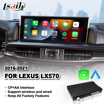 رابط کارپلی اتوماتیک اندروید بی سیم برای 2016-2021 لکسوس LX 570 LX450D LX570