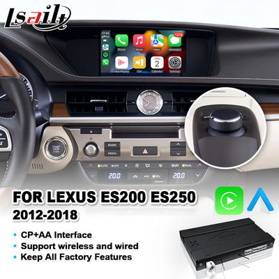 رابط کارپلی اتوماتیک اندروید بی سیم برای 2012-2018 لکسوس ES250 ES200 ES350 ES300h ES 250 200 کنترل دکمه