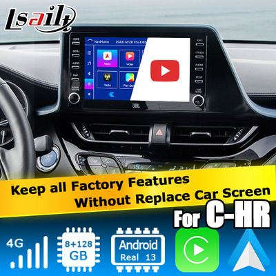 رابط کاربری چندرسانه‌ای اندروید 13 تویوتا C-HR CHR با اندروید اتو و کارپلی