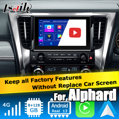 رابط ویدیویی کارپلی اندرویدی تویوتا آلفراد Vellfire AH40