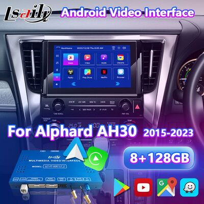 رابط ویدیویی چندرسانه‌ای اندروید Carplay Lsailt 8+128GB برای تویوتا آلفارد AH30 مدل 2015-2023