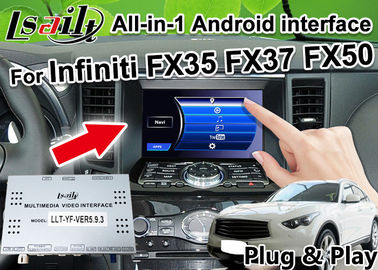 رابط All-in-1 Android Auto برای Infiniti FX 35 FX37 FX50 یکپارچه سازی GPS Navigation، Apple Carplay، Android Auto
